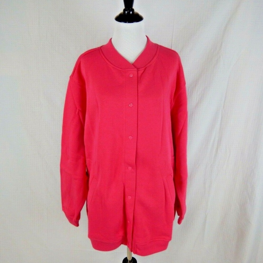 Blair Pink Fleece Snap Jacket Size 20 / 22